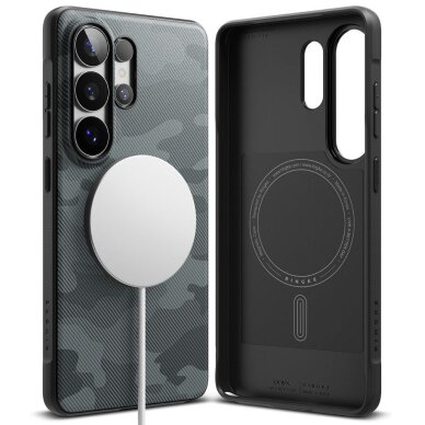 Samsung Galaxy S26 Ultra Ringke Onyx MagSafe dėklas – juodas ir pilkas 1