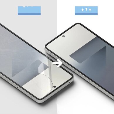 Samsung Galaxy Z Flip 7 Ringke Protector Pro 3in1 apsaugos rinkinys – skaidrus 6 Samsung Galaxy Z Flip 7 Ringke Protector Pro 3in1 apsaugos rinkinys – skaidrus 6