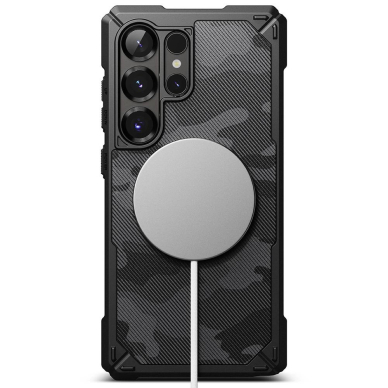 Ringke Sustiprintas Gear MagSafe Dėklas skirtas Samsung Galaxy S25 Ultra - Juodas Camo 2