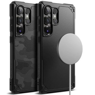 Ringke Sustiprintas Gear MagSafe Dėklas skirtas Samsung Galaxy S25 Ultra - Juodas Camo 3