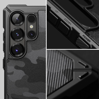 Ringke Sustiprintas Gear MagSafe Dėklas skirtas Samsung Galaxy S25 Ultra - Juodas Camo 7