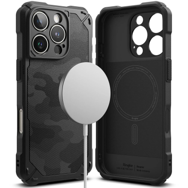 Ringke Sustiprintas Gear MagSafe iPhone 16 Pro Dėklas - Juodas Camo 1