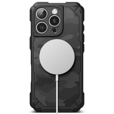 Ringke Sustiprintas Gear MagSafe iPhone 16 Pro Dėklas - Juodas Camo 2