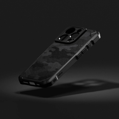 Ringke Sustiprintas Gear MagSafe iPhone 16 Pro Dėklas - Juodas Camo 3