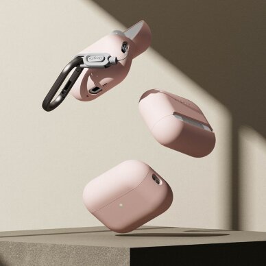 AirPods Pro 3 Ringke silikoninis dėklas – rožinis 3
