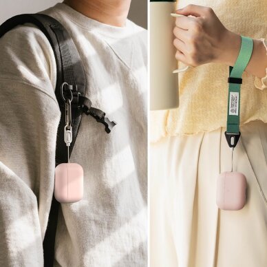 AirPods Pro 3 Ringke silikoninis dėklas – rožinis 4 AirPods Pro 3 Ringke silikoninis dėklas – rožinis 4