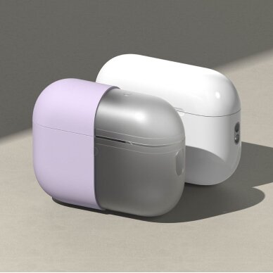 AirPods Pro 3 Ringke silikoninis dėklas – violetinis 2 AirPods Pro 3 Ringke silikoninis dėklas – violetinis 2