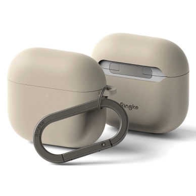 Ringke Silikoninis Dėklas skirtas Apple AirPods 4 - Beige Ringke Silikoninis Dėklas skirtas Apple AirPods 4 - Beige