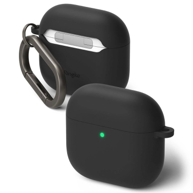 Ringke Silikoninis Dėklas skirtas Apple AirPods 4 - Juodas 1