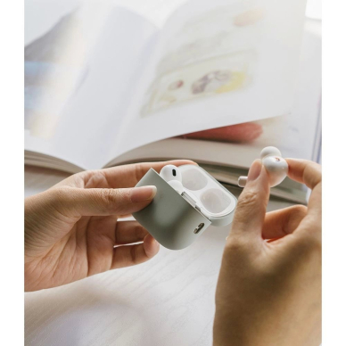 Ringke Silikoninis Dėklas skirtas Apple AirPods Pro 1 / 2 - Žalias 11