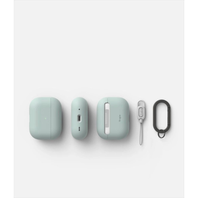 Ringke Silikoninis Dėklas skirtas Apple AirPods Pro 1 / 2 - Žalias 3