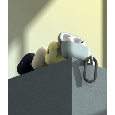 Ringke Silikoninis Dėklas skirtas Apple AirPods Pro 1 / 2 - Navy Mėlynas 4 Ringke Silikoninis Dėklas skirtas Apple AirPods Pro 1 / 2 - Navy Mėlynas 4