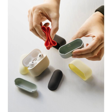 Ringke Silikoninis Dėklas skirtas Apple AirPods Pro 1 / 2 - Navy Mėlynas 8 Ringke Silikoninis Dėklas skirtas Apple AirPods Pro 1 / 2 - Navy Mėlynas 8