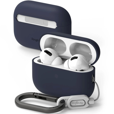 Ringke Silikoninis Dėklas skirtas Apple AirPods Pro 1 / 2 - Navy Mėlynas Ringke Silikoninis Dėklas skirtas Apple AirPods Pro 1 / 2 - Navy Mėlynas