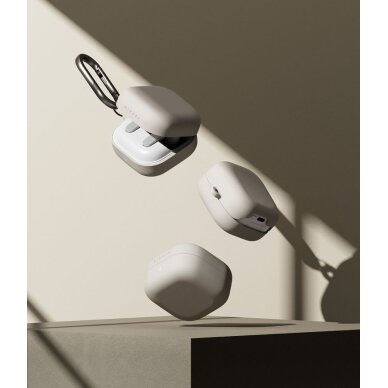 Samsung Galaxy Buds 4 / 4 Pro Ringke Silicone dėklas – smėlio spalvos 3 Samsung Galaxy Buds 4 / 4 Pro Ringke Silicone dėklas – smėlio spalvos 3