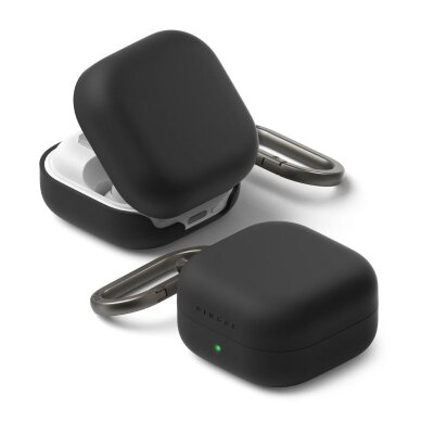 Samsung Galaxy Buds 4 / 4 Pro Ringke Silicone dėklas – juodas Samsung Galaxy Buds 4 / 4 Pro Ringke Silicone dėklas – juodas