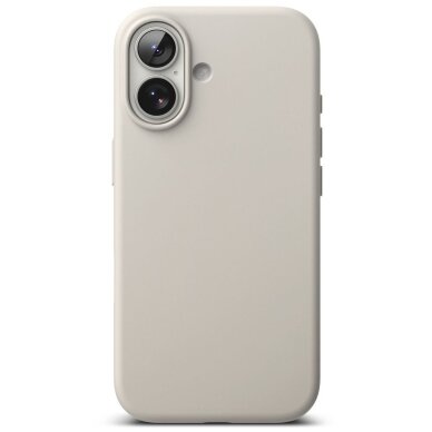 iPhone 17 dėklas Ringke Silicone Magnetic MagSafe – smėlio spalvos 3