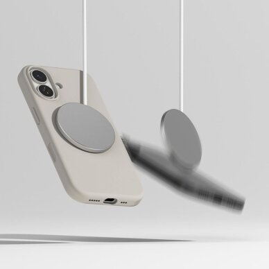 iPhone 17 dėklas Ringke Silicone Magnetic MagSafe – smėlio spalvos 7 iPhone 17 dėklas Ringke Silicone Magnetic MagSafe – smėlio spalvos 7