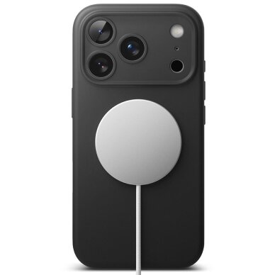 iPhone 17 Pro Max dėklas Ringke Silicone Magnetic su MagSafe – juodas 4 iPhone 17 Pro Max dėklas Ringke Silicone Magnetic su MagSafe – juodas 4