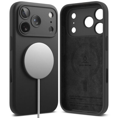 iPhone 17 Pro dėklas Ringke Silicone Magnetic su MagSafe – violetinis 1