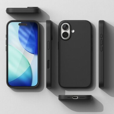 iPhone 17 dėklas Ringke Silicone Magnetic su MagSafe – violetinis 6