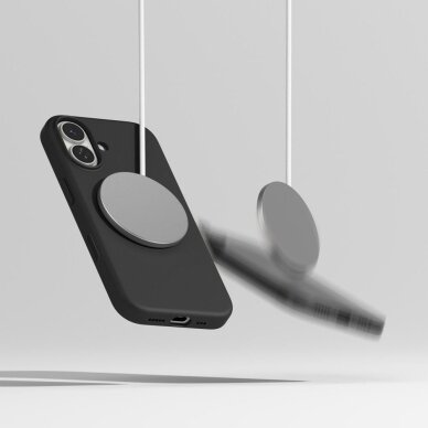 iPhone 17 dėklas Ringke Silicone Magnetic su MagSafe – violetinis 7