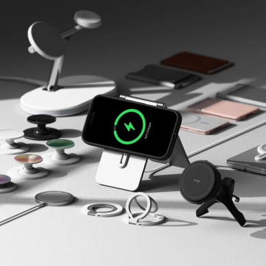 Ringke Silikoninis MagSafe Dėklas skirtas iPhone 16 Pro max - Juodas 4