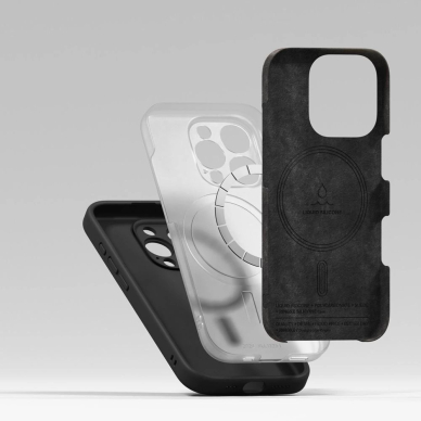 Ringke Silikoninis MagSafe Dėklas skirtas iPhone 16 Pro max - Juodas 6