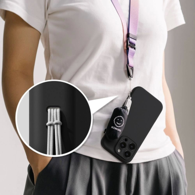 Ringke Silikoninis MagSafe Dėklas skirtas iPhone 16 Pro max - Juodas 7