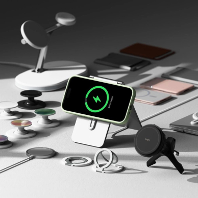 Ringke Silikoninis MagSafe Dėklas skirtas iPhone 16 Pro max - Žalias 4