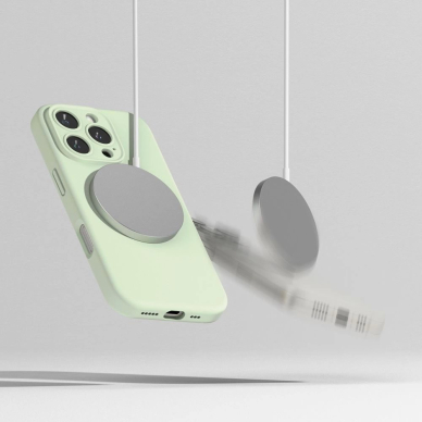 Ringke Silikoninis MagSafe Dėklas skirtas iPhone 16 Pro max - Žalias 5