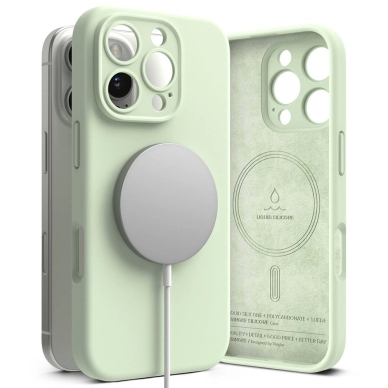 Ringke Silikoninis MagSafe Dėklas skirtas iPhone 16 Pro max - Žalias