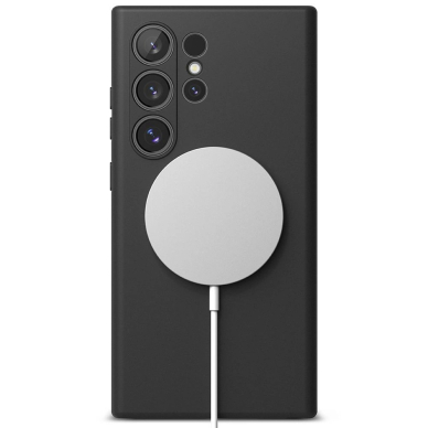 Ringke Silikoninis MagSafe Dėklas skirtas Samsung Galaxy S24 Ultra - Juodas 3