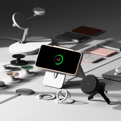 Ringke Silikoninis MagSafe Dėklas skirtas Samsung Galaxy S25 - Rožinis 6
