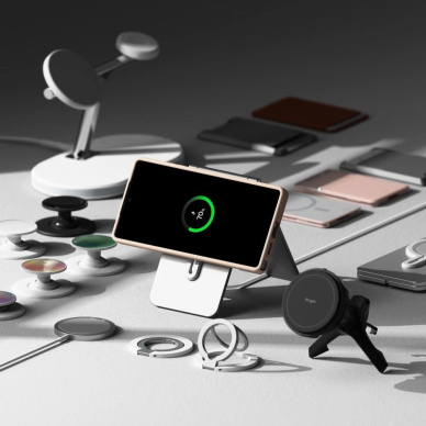 Ringke Silikoninis MagSafe Dėklas skirtas Samsung Galaxy S25 Ultra - Rožinis 6