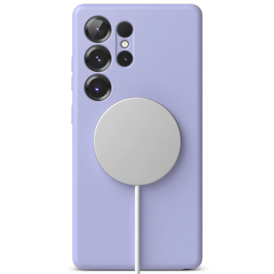 Ringke Silikoninis MagSafe Dėklas skirtas Samsung Galaxy S25 Ultra - Violetinis 3