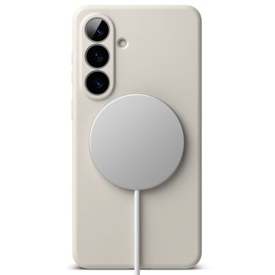Samsung Galaxy S26 Ringke Silicone MagSafe dėklas – smėlio spalvos 3 Samsung Galaxy S26 Ringke Silicone MagSafe dėklas – smėlio spalvos 3