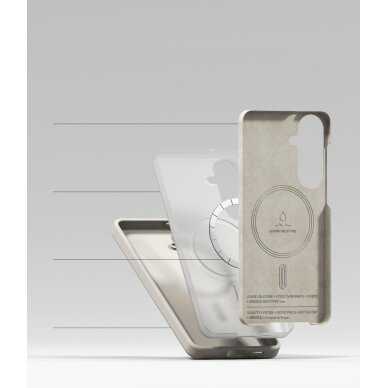 Samsung Galaxy S26+ Ringke Silicone MagSafe dėklas – smėlio spalvos 5 Samsung Galaxy S26+ Ringke Silicone MagSafe dėklas – smėlio spalvos 5