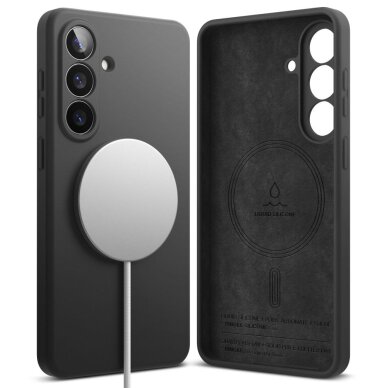 Samsung Galaxy S26+ Ringke Silicone MagSafe dėklas – juodas 1 Samsung Galaxy S26+ Ringke Silicone MagSafe dėklas – juodas 1