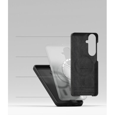 Samsung Galaxy S26+ Ringke Silicone MagSafe dėklas – juodas 5