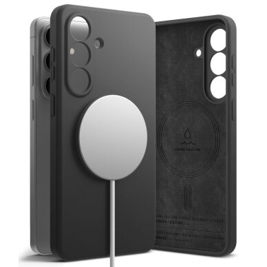 Samsung Galaxy S26+ Ringke Silicone MagSafe dėklas – juodas Samsung Galaxy S26+ Ringke Silicone MagSafe dėklas – juodas