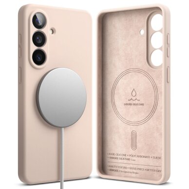 Samsung Galaxy S26+ Ringke Silicone MagSafe dėklas – rožinis 1