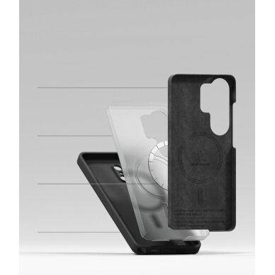 Samsung Galaxy S26 Ultra Ringke Silicone MagSafe dėklas – juodas 5 Samsung Galaxy S26 Ultra Ringke Silicone MagSafe dėklas – juodas 5