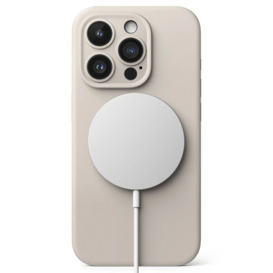 Ringke Silikoninis MagSafe iPhone 15 Pro Dėklas - Beige 2