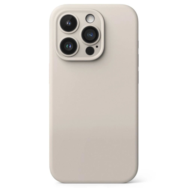 Ringke Silikoninis MagSafe iPhone 15 Pro Dėklas - Beige 3