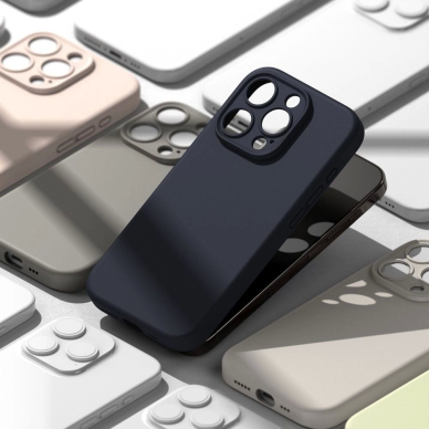 Ringke Silikoninis MagSafe iPhone 15 Pro Dėklas - Navy Mėlynas 7