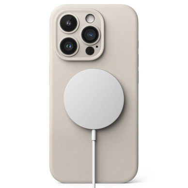 Ringke Silikoninis MagSafe iPhone 15 Pro Max Dėklas - Beige 2
