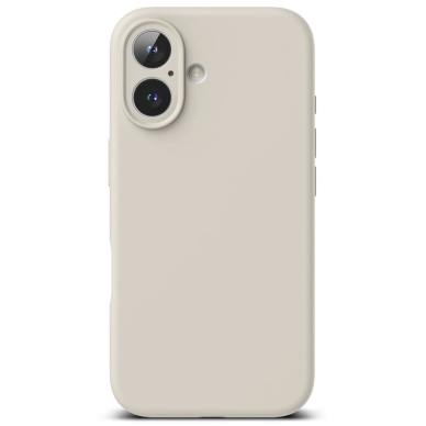 Ringke Silikoninis MagSafe iPhone 16 Dėklas - Beige 2