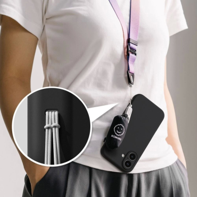 Ringke Silikoninis MagSafe iPhone 16 Dėklas - Juodas 7 Ringke Silikoninis MagSafe iPhone 16 Dėklas - Juodas 7