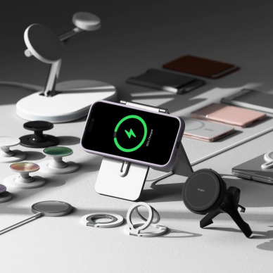 Ringke Silikoninis MagSafe iPhone 16 Pro Dėklas - Violetinis 4